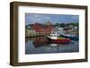 USA, Massachusetts, Cape Ann, Rockport, Rockport Harbor with boats-Walter Bibikow-Framed Photographic Print