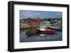 USA, Massachusetts, Cape Ann, Rockport, Rockport Harbor with boats-Walter Bibikow-Framed Photographic Print