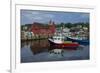 USA, Massachusetts, Cape Ann, Rockport, Rockport Harbor with boats-Walter Bibikow-Framed Photographic Print