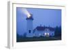 USA, Massachusetts, Cape Cod, Chatham, Chatham Lighthouse in the Fog-Walter Bibikow-Framed Photographic Print