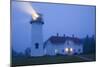 USA, Massachusetts, Cape Cod, Chatham, Chatham Lighthouse in the Fog-Walter Bibikow-Mounted Photographic Print