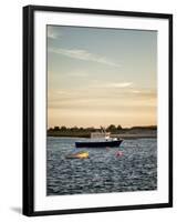 USA, Massachusetts, Cape Cod, Chatham, Fishing boat moored in Chatham Harbor-Ann Collins-Framed Premium Photographic Print