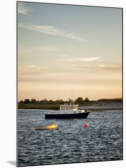 USA, Massachusetts, Cape Cod, Chatham, Fishing boat moored in Chatham Harbor-Ann Collins-Mounted Premium Photographic Print