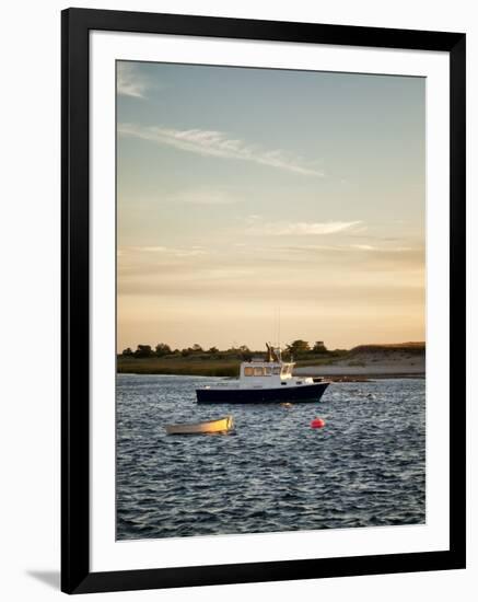 USA, Massachusetts, Cape Cod, Chatham, Fishing boat moored in Chatham Harbor-Ann Collins-Framed Photographic Print