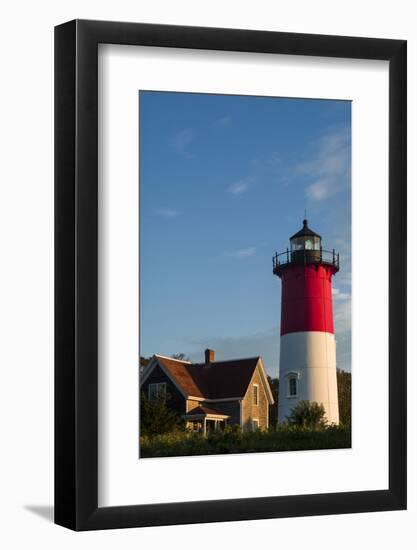 USA, Massachusetts, Cape Cod, Eastham, Nauset Lighthouse at dawn-Walter Bibikow-Framed Photographic Print