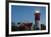 USA, Massachusetts, Cape Cod, Eastham, Nauset Lighthouse at dawn-Walter Bibikow-Framed Photographic Print