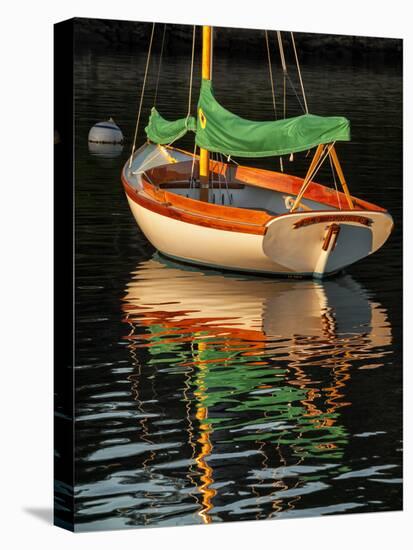 USA, Massachusetts, Cape Cod, Moored sailboat-Ann Collins-Stretched Canvas