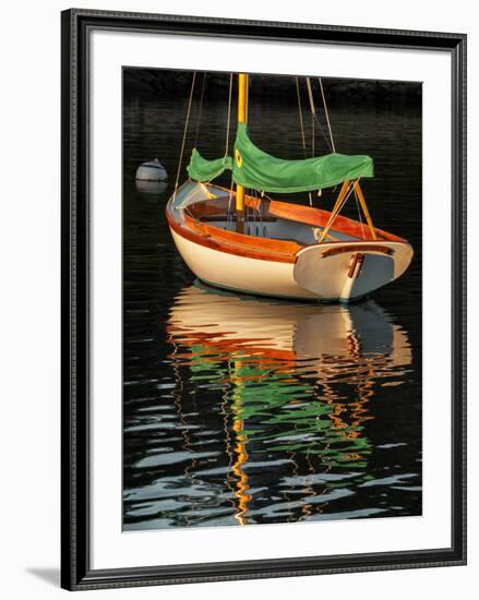 USA, Massachusetts, Cape Cod, Moored sailboat-Ann Collins-Framed Photographic Print