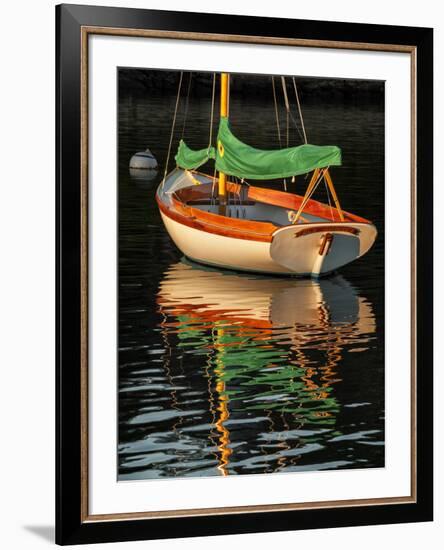 USA, Massachusetts, Cape Cod, Moored sailboat-Ann Collins-Framed Photographic Print