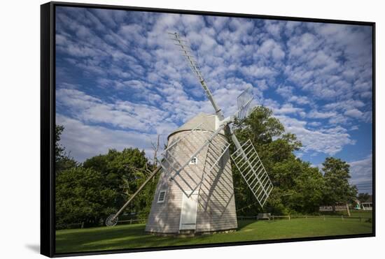 USA, Massachusetts, Cape Cod, Orleans, old windmill-Walter Bibikow-Framed Stretched Canvas