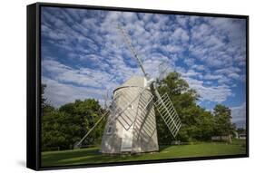 USA, Massachusetts, Cape Cod, Orleans, old windmill-Walter Bibikow-Framed Stretched Canvas