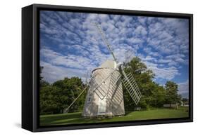 USA, Massachusetts, Cape Cod, Orleans, old windmill-Walter Bibikow-Framed Stretched Canvas