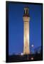 USA, Massachusetts, Cape Cod, Provincetown Monument at dusk-Walter Bibikow-Framed Photographic Print