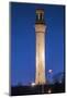 USA, Massachusetts, Cape Cod, Provincetown Monument at dusk-Walter Bibikow-Mounted Photographic Print