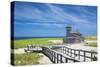 USA, Massachusetts, Cape Cod, Provincetown, Race Point Beach, Old Harbor Life-Saving Station-Walter Bibikow-Stretched Canvas