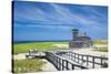 USA, Massachusetts, Cape Cod, Provincetown, Race Point Beach, Old Harbor Life-Saving Station-Walter Bibikow-Stretched Canvas