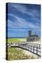 USA, Massachusetts, Cape Cod, Provincetown, Race Point Beach, Old Harbor Life-Saving Station-Walter Bibikow-Stretched Canvas