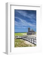 USA, Massachusetts, Cape Cod, Provincetown, Race Point Beach, Old Harbor Life-Saving Station-Walter Bibikow-Framed Photographic Print