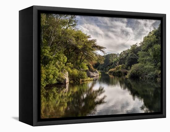 USA, Massachusetts, Cape Cod, Stony Brook Mill Pond-Ann Collins-Framed Stretched Canvas