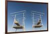 USA, Massachusetts, Duxbury. Duxbury Beach, lifeguard towers-Walter Bibikow-Framed Photographic Print