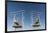 USA, Massachusetts, Duxbury. Duxbury Beach, lifeguard towers-Walter Bibikow-Framed Photographic Print