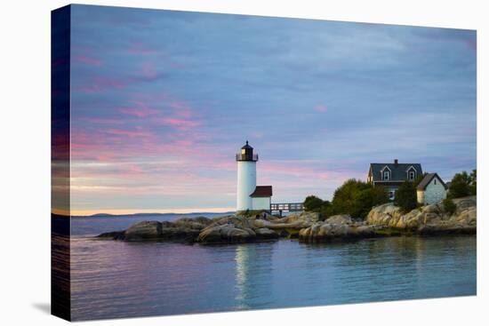 USA, Massachusetts, Gloucester, Annisquam, Annisquam Lighhouse-Walter Bibikow-Stretched Canvas