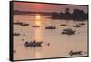 USA, Massachusetts, Ipswich. Sunrise over Great Neck-Walter Bibikow-Framed Stretched Canvas