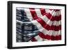 USA, Massachusetts, Manchester By The Sea, Fourth of July, US flags-Walter Bibikow-Framed Photographic Print