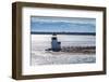 USA, Massachusetts, Nantucket Island. Nantucket Town, Brant Point Lighthouse from Nantucket Ferry.-Walter Bibikow-Framed Photographic Print