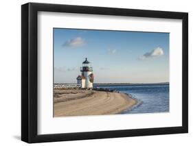 USA, Massachusetts, Nantucket Island. Nantucket Town, Brant Point Lighthouse-Walter Bibikow-Framed Photographic Print