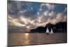 USA, Massachusetts. Sunset sailing along Salem's coast.-Anna Miller-Mounted Photographic Print