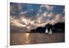 USA, Massachusetts. Sunset sailing along Salem's coast.-Anna Miller-Framed Photographic Print