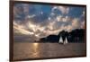 USA, Massachusetts. Sunset sailing along Salem's coast.-Anna Miller-Framed Photographic Print