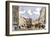 Usa, Massachusetts: Washington Street in Boston, and Ticknor and Fields' Old Corner Bookstore, Year-null-Framed Giclee Print