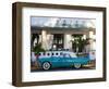 USA, Miami Beach, South Beach, Ocean Drive, Avalon Hotel and 1957 Thunderbird Car-Walter Bibikow-Framed Photographic Print