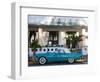 USA, Miami Beach, South Beach, Ocean Drive, Avalon Hotel and 1957 Thunderbird Car-Walter Bibikow-Framed Photographic Print