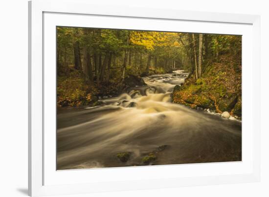 USA, Michigan. Fall Colors, Stream-George Theodore-Framed Photographic Print