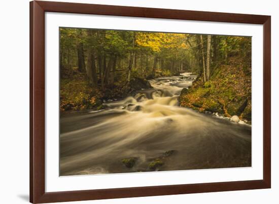 USA, Michigan. Fall Colors, Stream-George Theodore-Framed Photographic Print