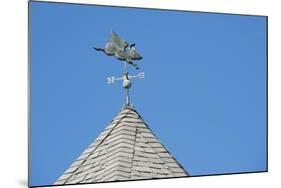 USA, Michigan, Mackinac Island. 'When Pigs Fly' rooftop weathervane.-Cindy Miller Hopkins-Mounted Photographic Print