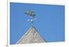 USA, Michigan, Mackinac Island. 'When Pigs Fly' rooftop weathervane.-Cindy Miller Hopkins-Framed Photographic Print