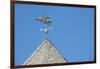 USA, Michigan, Mackinac Island. 'When Pigs Fly' rooftop weathervane.-Cindy Miller Hopkins-Framed Photographic Print