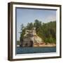 USA, Michigan. Miner's Castle rock formation on lake Superior.-Anna Miller-Framed Photographic Print