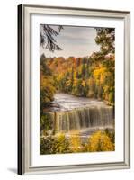 USA, Michigan, Paradise, Tahquamenon Falls State Park, Upper Falls-Frank Zurey-Framed Photographic Print