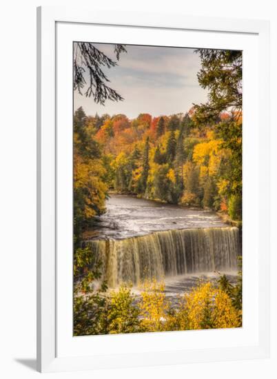 USA, Michigan, Paradise, Tahquamenon Falls State Park, Upper Falls-Frank Zurey-Framed Photographic Print