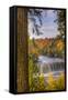 USA, Michigan, Paradise, Tahquamenon Falls State Park, Upper Falls-Frank Zurey-Framed Stretched Canvas