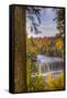 USA, Michigan, Paradise, Tahquamenon Falls State Park, Upper Falls-Frank Zurey-Framed Stretched Canvas