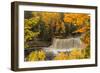 USA, Michigan, Paradise, Tahquamenon Falls State Park, Upper Falls-Frank Zurey-Framed Photographic Print