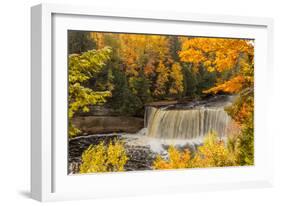 USA, Michigan, Paradise, Tahquamenon Falls State Park, Upper Falls-Frank Zurey-Framed Photographic Print