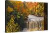 USA, Michigan, Paradise, Tahquamenon Falls State Park, Upper Falls-Sherry Zurey-Stretched Canvas