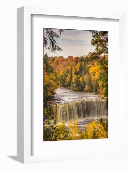 USA, Michigan, Paradise, Tahquamenon Falls State Park, Upper Falls-Frank Zurey-Framed Photographic Print